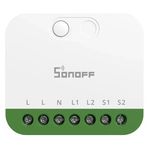 Выключатель электрический Sonoff Matter Over Wi-Fi Smart Switch MINI-2GS Mini Duo 2-Gang (Neutral Required)