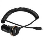 Автомобильное зарядное устройство Hoco Z14/Lightning Cable 1USB 3. 4A (Черная)