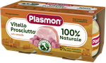 Piure PLASMON carne de vițel și șuncă (6 luni), 2x80 g