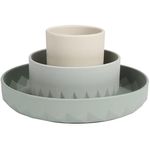 Seturi pentru hrănire bebelușilor Premaman PRFCBV-CCC-UNQ Set 3 piese din silicon Origami Verde