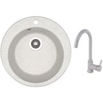 Мойка кухонная со смесителем Dr.Gans Gala + SanDonna F 7073 gri