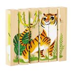 Puzzle Quercetti Q80711 Four Puzzle Animale Salbatice Bio