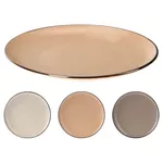 Тарелка Promstore 51363 Тарелка десертная 20cm Metallic Rim, maro