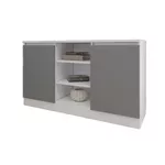Comodă Smartex (16243) Т5 120cm Alb+Grafit