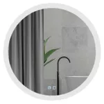 Зеркало для ванной Bayro Gama круглое 900x900 LED touch c подогревом