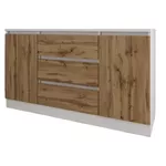 Comodă Smartex (16199) Т4 120cm Alb+Stejar inchis