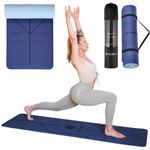 Инвентарь для йоги HMS 6141 Saltea yoga 182x61x0.8cm TPE Dark Blue (17-44-220)