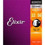 Струна для музыкального инструмента Elixir Nanoweb Acoustic Bronze Light-Medium 11077