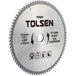 Диск отрезной Tolsen Диск для циркулярной пилы по алюминию 254x30мм 80з (76560)