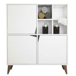 Comodă Trendy Puls-alb, alb 100x115x30cm, multifunctionala (GTR006624)