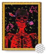 Картина по номерам Art Gallery GA81999 Mozaic cu diamante 40x50cm Schelet neon