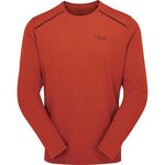 Одежда для спорта Rab Tricou barbati Force LS Tee Tuscan Red XL (QBL-07-TRD-XLG)