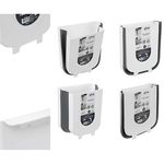 Coș de gunoi 5five 55788 Cos de gunoi montat pe usa 25.3x18x28.3cm 8l alb-negru