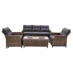 {'ro': 'Mobilier pentru grădină Hydro S Mobila p/u terasa Hola Havana, 5 persoane, Gri', 'ru': 'Садовая мебель Hydro S Садовая мебель Hola Havana, 5 персон, серый'}