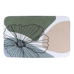 Коврик для ванной Tendance 56193 Covoras pentru baie 45x75cm Flowers, microfibra