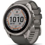 Ceas inteligent Garmin Fenix 9 Pro, 51mm, Solar, inReach,Ti, PblGy/SlvrGyBnd (010-04339-01)