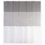 Perdea de duș Bisk 06849 PEVA MALTA alb/negru 180x200
