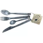Посуда походная Kupilka 971746 KCUTK0 Набор стол.приборов 4pcs kelo (black)