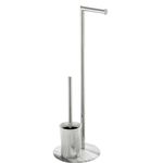 Accesoriu pentru WC Bisk 07621 Suport stationar p/u prosoape cu perie WC (alb)