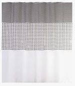 Занавеска для ванной Bisk 06849 PEVA MALTA alb/negru 180x200