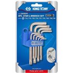Set de unelte de mână King Tony 20409PR ключи TORX L-образных с отверстием Т10-Т50, 9 пр.