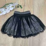 .Юбка кружевная черная