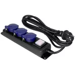 Prelungitor electric ORNO ORAE13296GS5M 3 locuri 16a 5m ip44