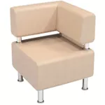 Офисный стул Tisam Диван офисный угловой элемент (кожзам) 650х650х800 (58594)