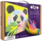 Set de creație Okto 20000 Pictură pe numere 3D cu plastilină ușoară 29x29сm, Panda