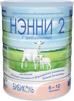 Молочная смесь на основе козьего молока Нэнни 2 с пребиотиками, 800г