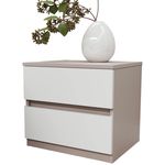 Noptieră Bayro Harmony 550x500x450 серый камень фасад белый