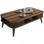 Măsuţă cafea Trendy Eylul, Nuc 105x34x60cm