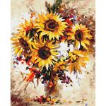 Tablou pe numere BrushMe BS51415 40*50 cm (în cutie) Pictură cu flori de floarea soarelui
