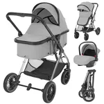 Сărucior pentru copii Kikka Boo One Grey, transformabil 3in1 (3800171213837)