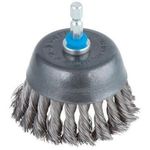 Set de tubulare, bite, duze Wolfcraft Perie tip oala din sarma de otel 2704000