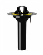 Воронка VMO 110x450 обогреваемая с обжимным металлическим фланцем и листвоуловителем