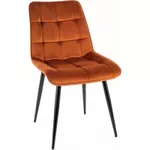 Стул Signal Chic velvet cynamon bl. 4215 / czarny stel