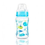 Антиколиковая бутылка розовая с широким горлышком BabyOno 240 ml  Blue