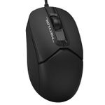 Mouse A4Tech FM12S Silent, Optical, 1000 dpi, 3 buttons, Ambidextrous, 4-Way Wheel, Black, USB