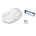 Wireless Mouse SVEN RX-255W, Optical, 800-1600 dpi, 4 buttons, Ambidextrous, White