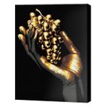 Картина по номерам BrushMe BSB0003 Pictura pe numere 40x50cm Black Eco Pensula aurie