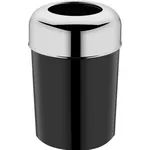 Coș de gunoi Rulopak 603253 15 l plastic negru/cromat