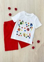 .Футболка принт M&M