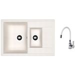 Chiuvetă bucătărie cu bateria Dr.Gans Astra 760K + SanDonna F 9995 alb