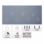 Гирлянда Promstore 56513 Luminite de craciun Țurțuri-figuri, 72/64LED, 0.6x1.2m, alb, 8reg.