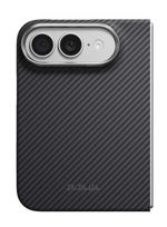Husă pentru smartphone Pitaka Edge iPhone 18 Fold (Protectie spate) (Black Grey), KI1801F