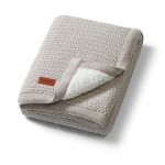 Lenjerie de pat pentru copii BabyOno 1658 Patura de bumbac cu captuseala din fleece Grey