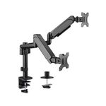 Аксессуар для ПК Gembird MA-DA2P-01, Adjustable desk 2 displays mounting arm