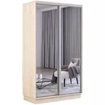 Шкаф Mobildor-Lux Fox uși glisante din oglinzi (120x60x200H cm) Sonoma