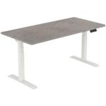 Masă pentru calculator sc ET223WH, blat Beton, 1600x800
